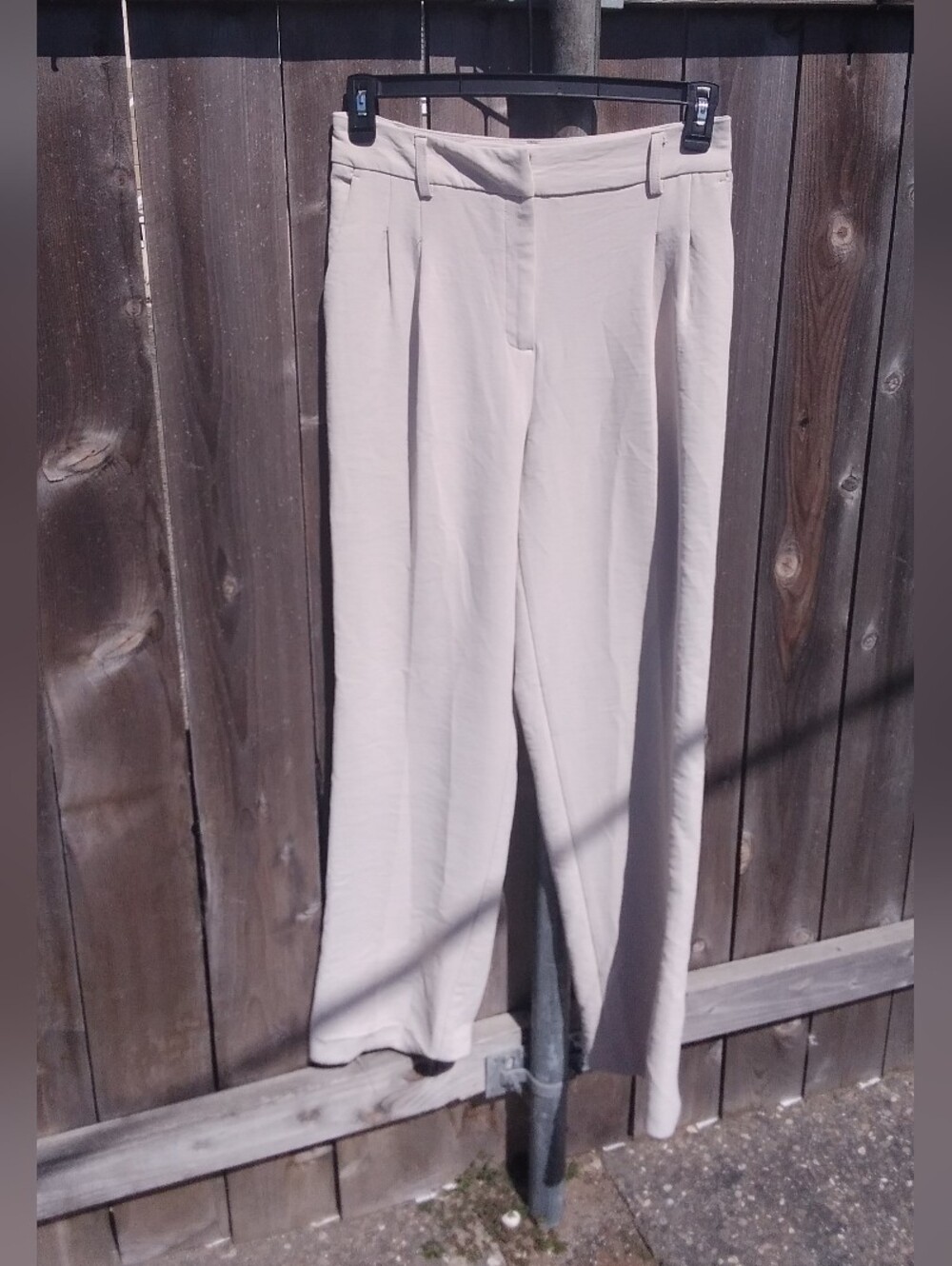 Christian Lacroix Wide Leg Trouser Pant 6 Cream High Rise AS IS